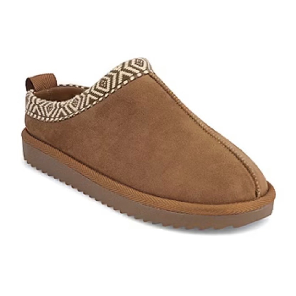 MIA Girl Aymie Cognac Faux Suede Platform Clogs Faux Fur Lined GS1675609MMG 7M